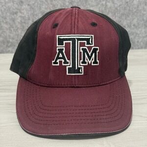Texas A&M Aggies Hat Cap Maroon Black‎ Adjustable Collegiate Headwear NCAA